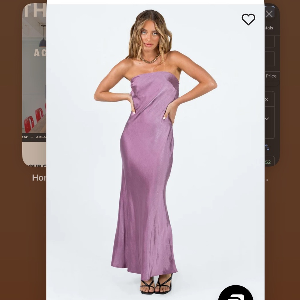 Princess Polly Haley Maxi Dress - Mauve - Size 4